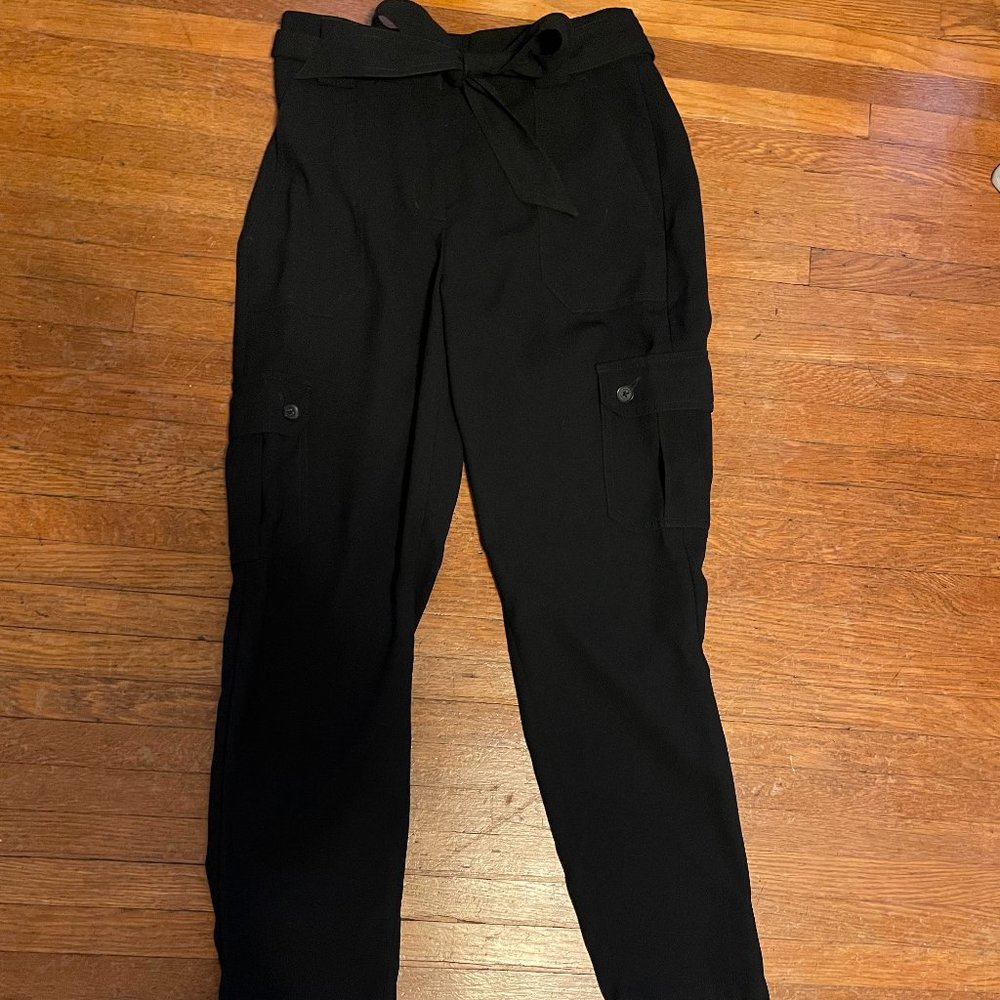 Express Black Formal Cargo Pants